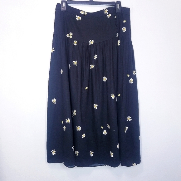 NEW Madewell‎ | Daisy Print Flare Skirt, size 10 - Picture 10 of 10